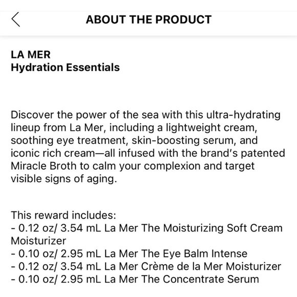 La Mer Hydration Essentials Set - Picture 3 of 3